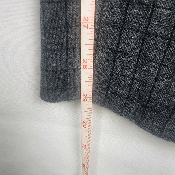 J JILL  Pull On Ponte Slim Leg Gray Plaid Stretch Casual Pants Small Career - Picture 4 of 6